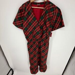 Gymboree Red and Green Plaid Midi Dress